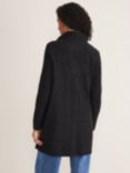 Phase Eight Byanca Zip Up Knit Coat, Charcoal