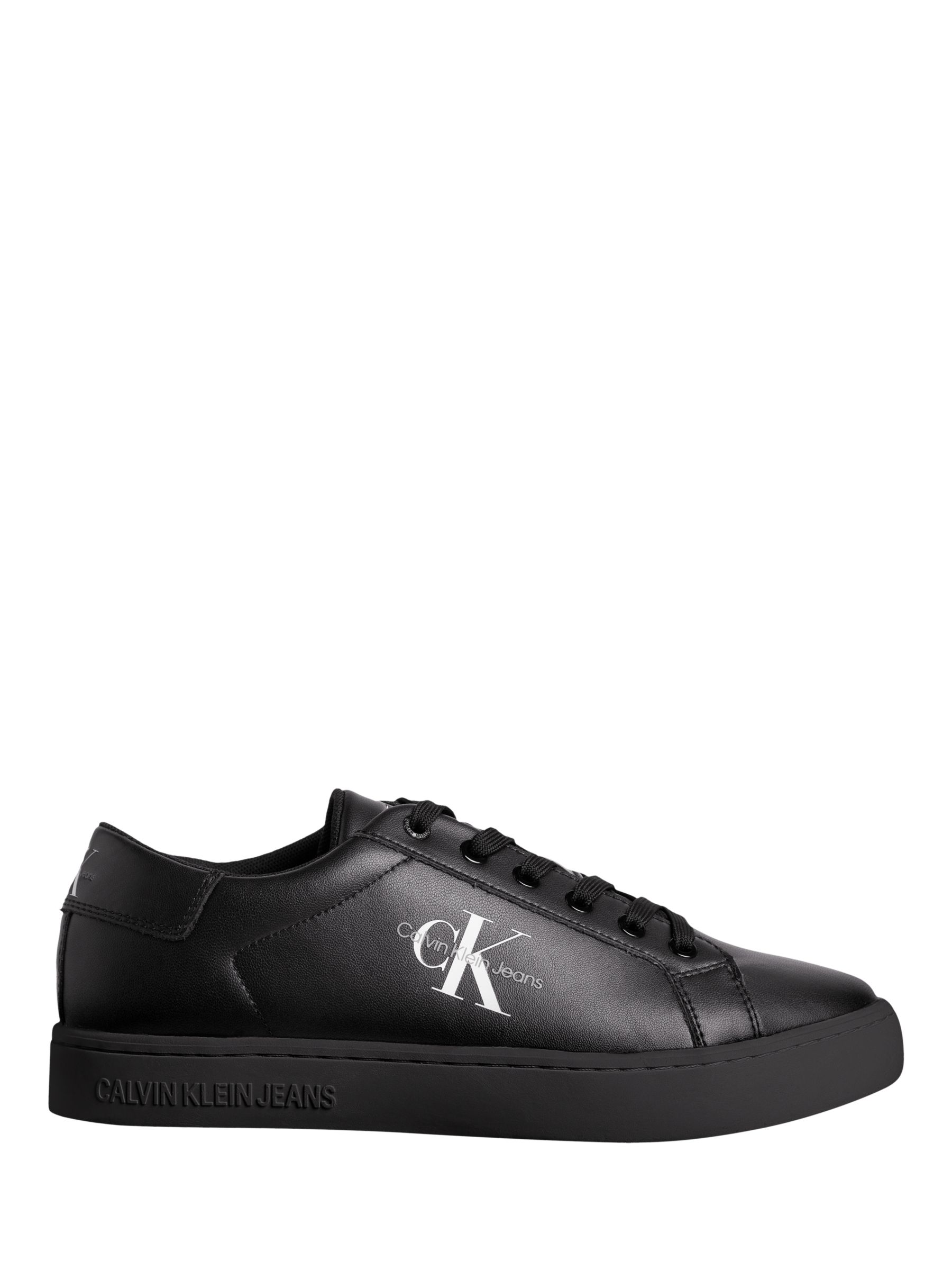 Calvin Klein Classic Cupsole Trainers, Black at John Lewis & Partners