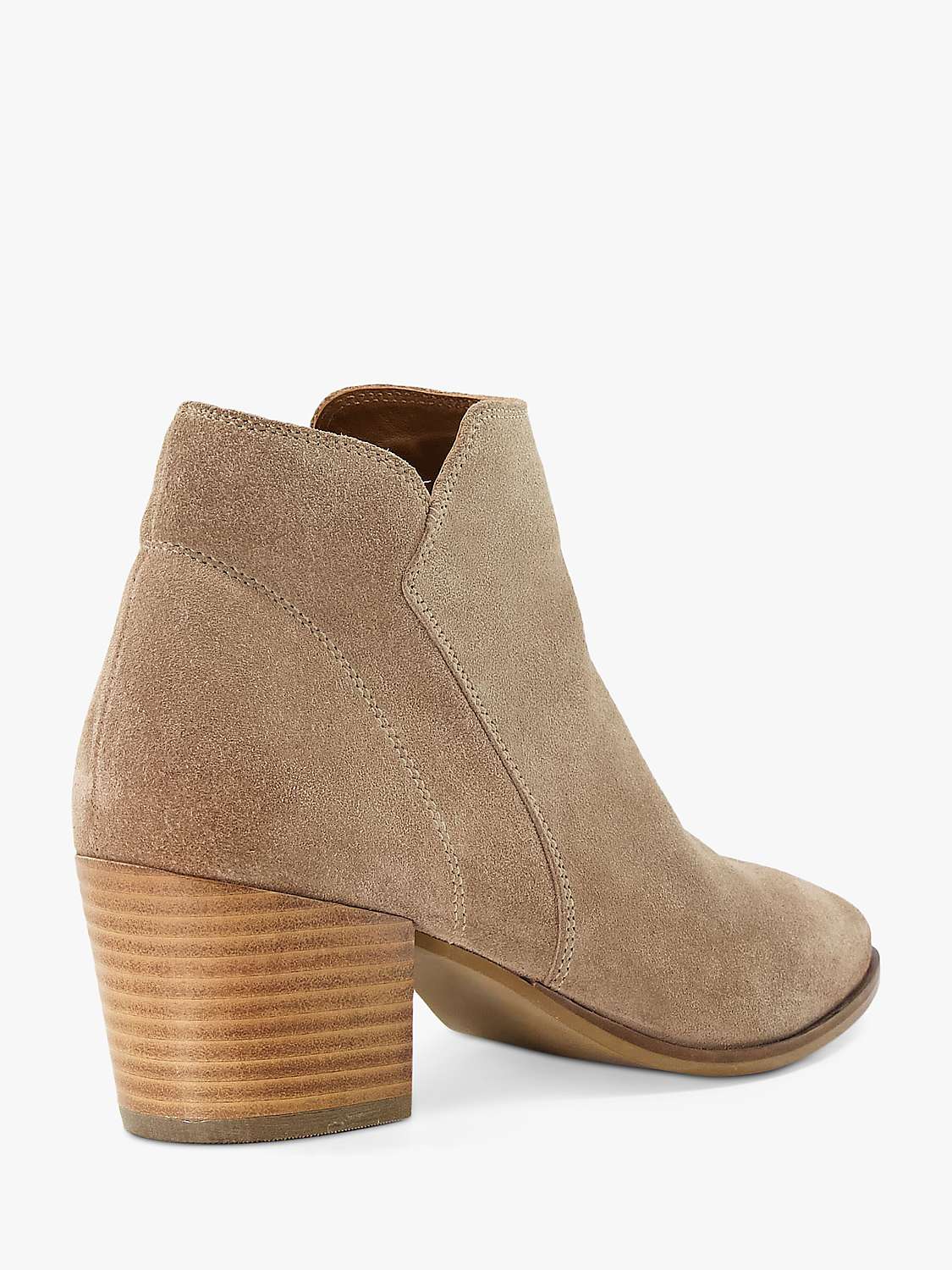 Buy Dune Parlor Suede Ankle Boots, Sand Online at johnlewis.com