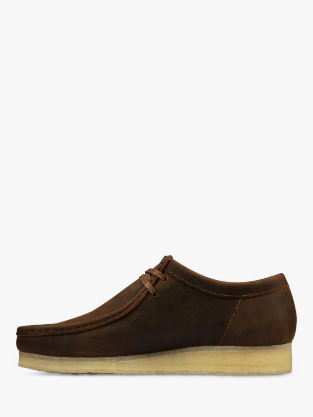 Men's clarks wallabee beeswax clearance leather