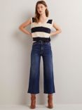 Boden High Rise Wide Leg Cropped Jeans
