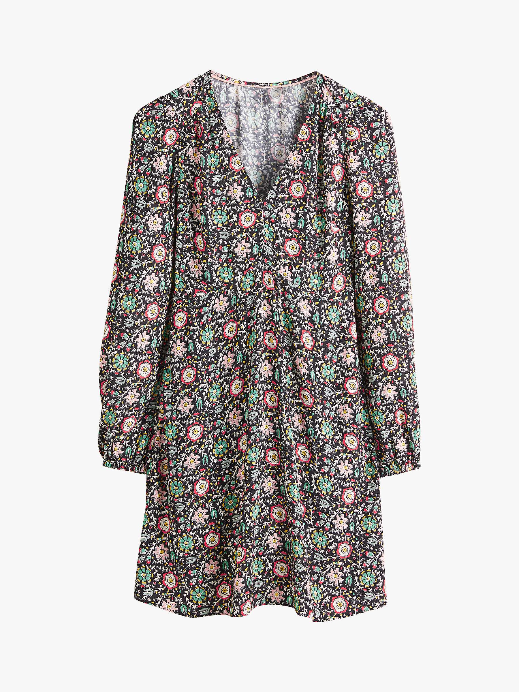 Buy Boden Floral Print V-Neck Tea Dress, Multi Online at johnlewis.com