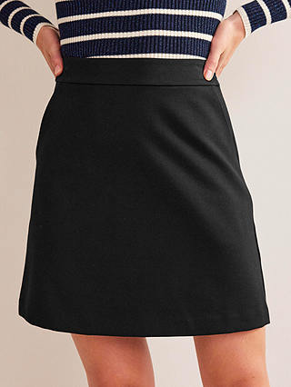 Boden Jersey Mini Skirt, Black