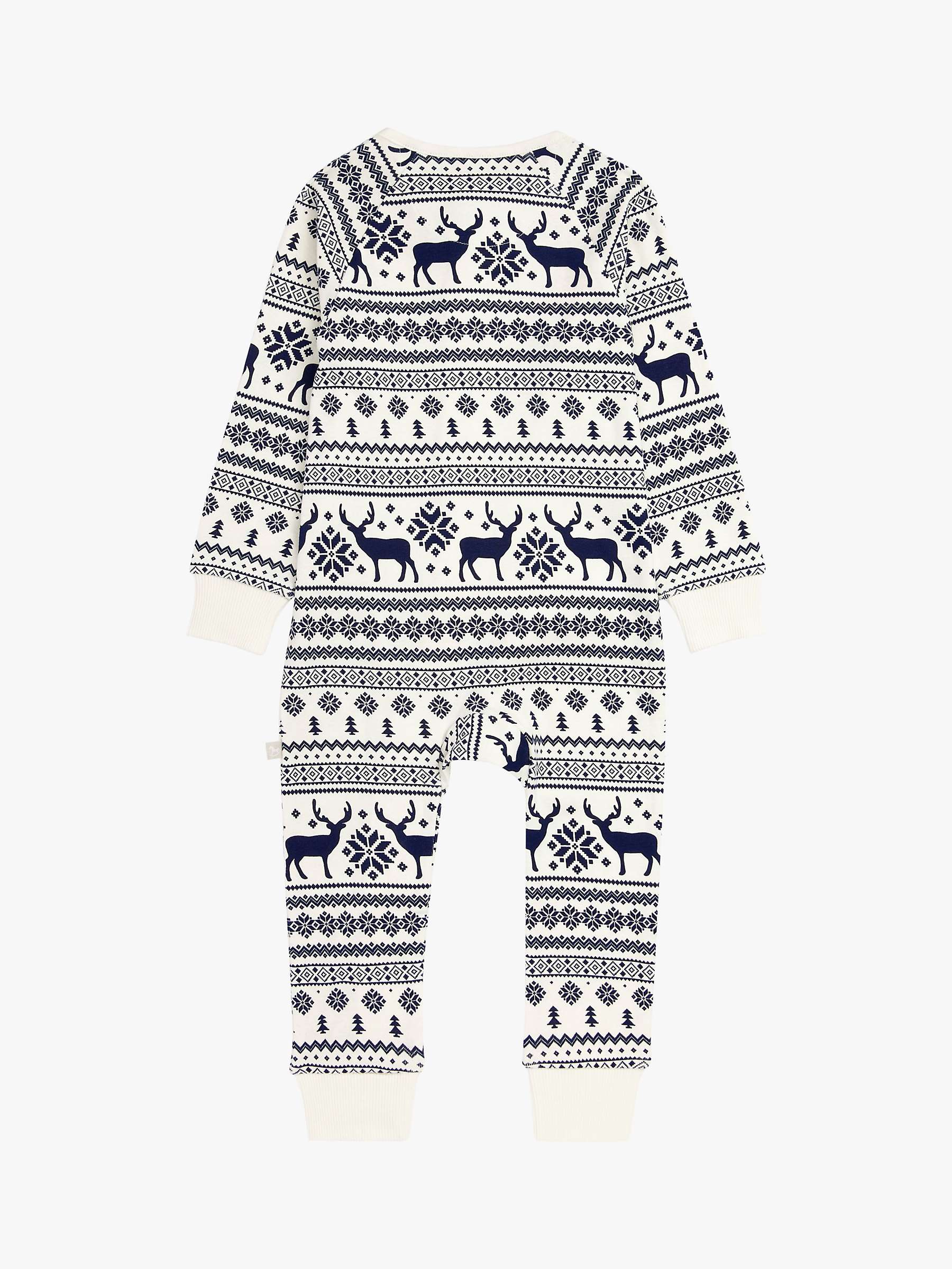 Buy The Little Tailor Baby Christmas Fairisle Sleepsuit Online at johnlewis.com