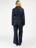 Somerset by Alice Temperley Denim Wide Leg Jumpsuit, Navy