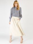 Somerset by Alice Temperley PU Midi Skirt, Cream