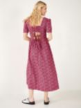 HUSH Issy Prairie Floral Maxi Dress, Retro Floral/Pink