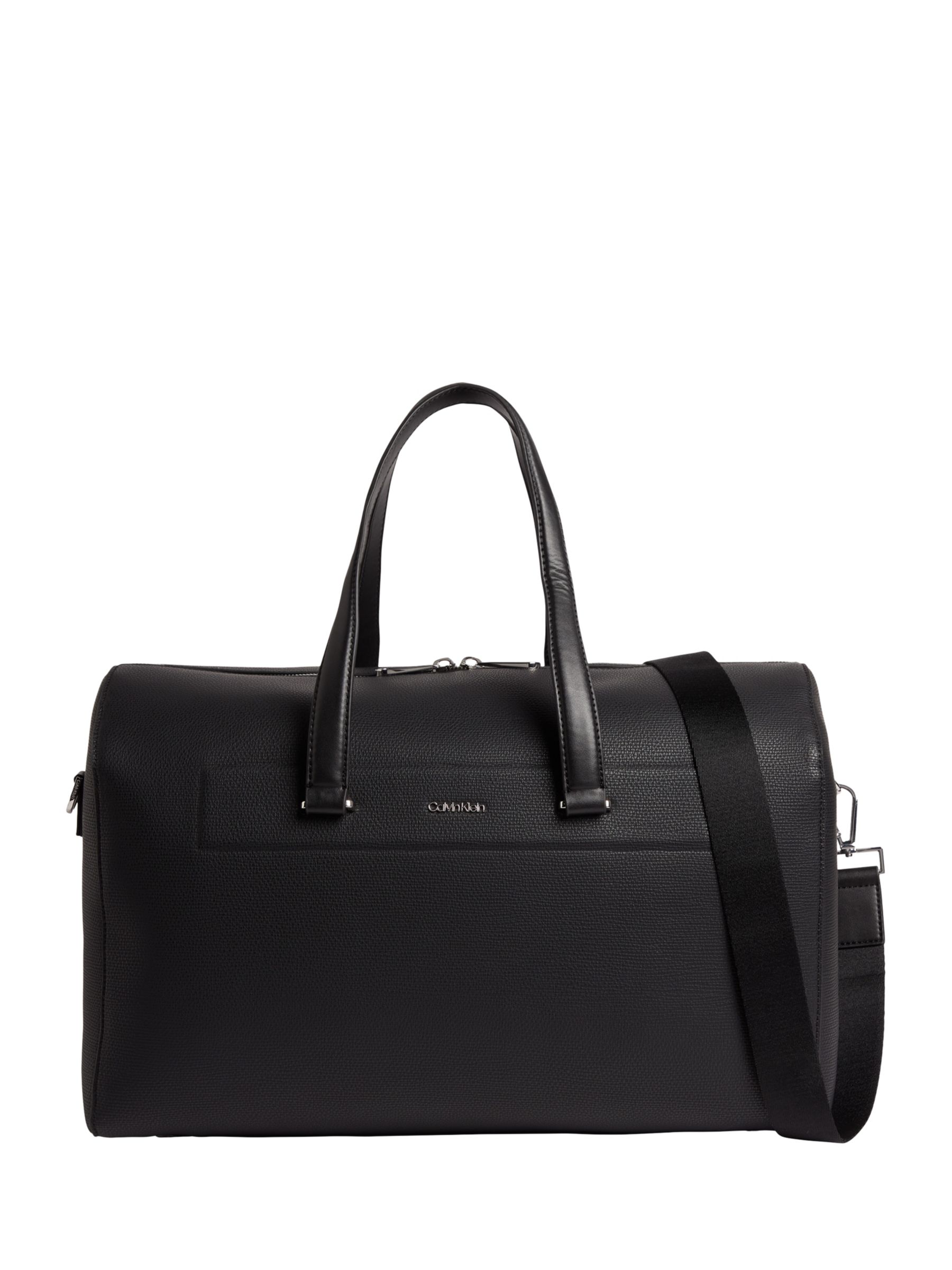 Calvin Klein Weekender Holdall Bag, Black at John Lewis & Partners