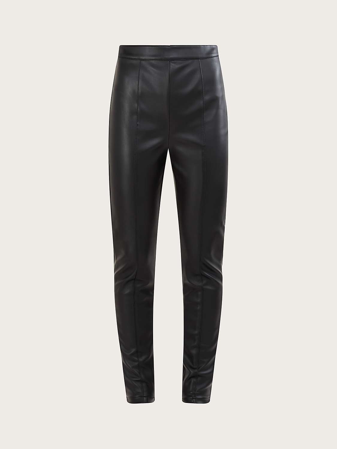 Monsoon Lillian Faux Leather Trousers at John Lewis & Partners
