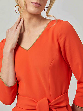 Helen McAlinden Astrid Orange Midi Dress, Orange