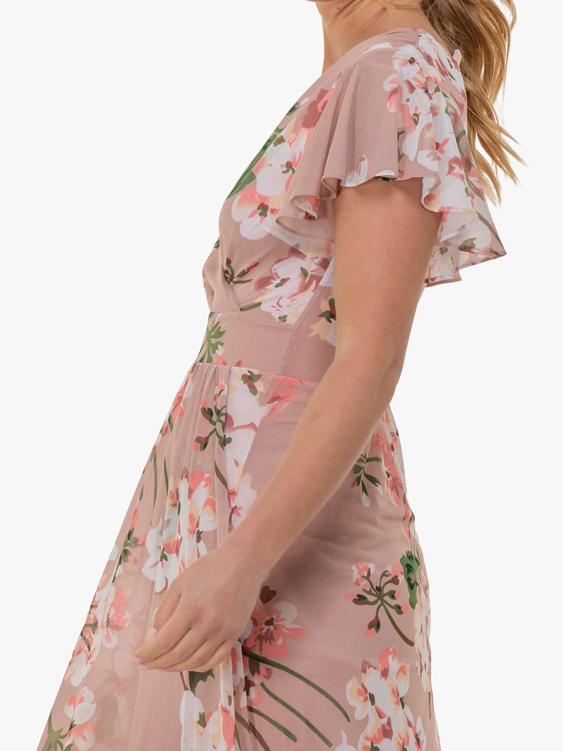 Buy Jolie Moi Eleanor Floral Print Wrap Neck Maxi Dress Online at johnlewis.com