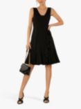 Jolie Moi Sonya Flounce Shift Mini Dress, Black