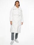 Calvin Klein Long Padded Coat, Ecru