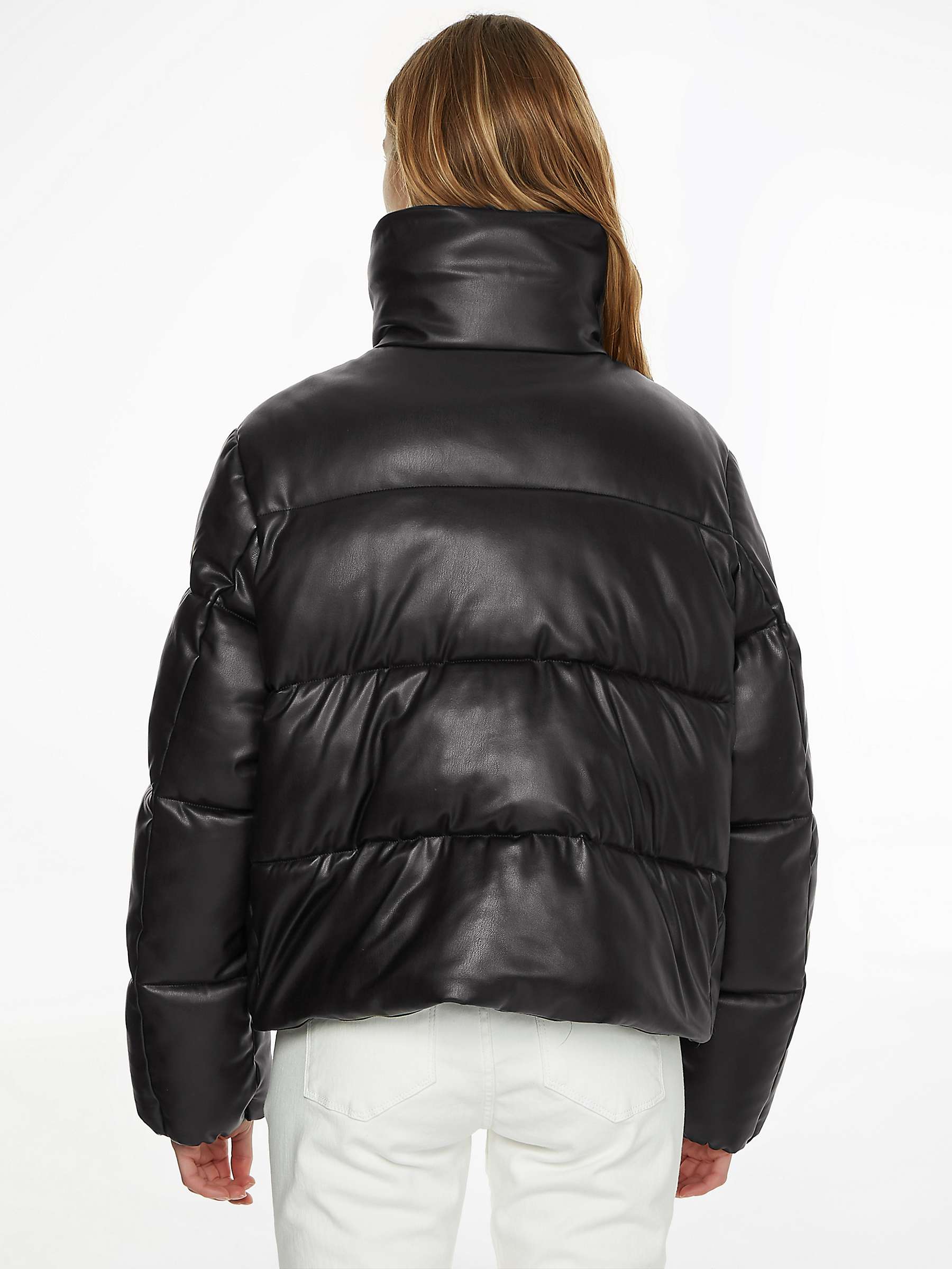 Calvin Klein Padded Puffer Jacket, CK Black at John Lewis & Partners