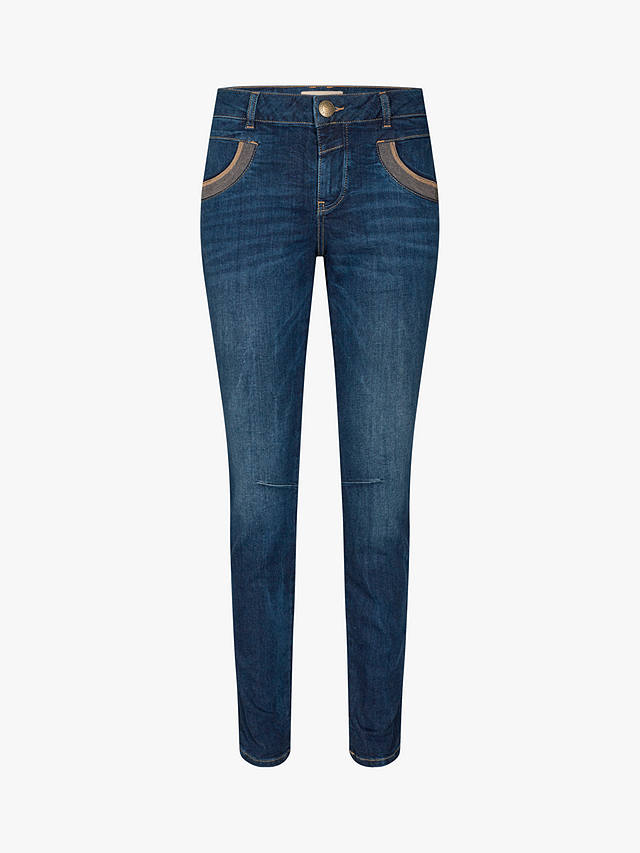 MOS MOSH Naomi Decorative Trim Slim Fit Jeans, Blue