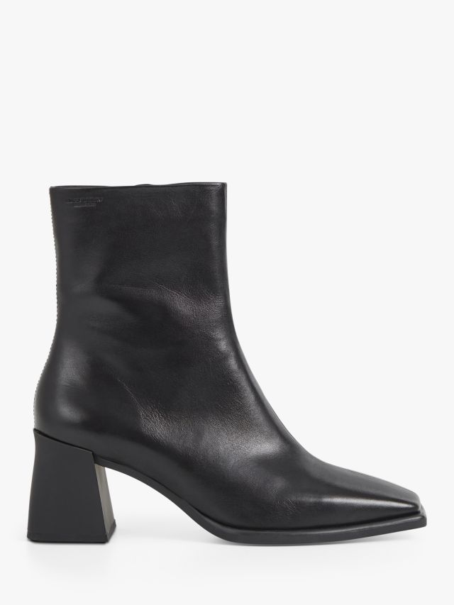 Vagabond Shoemakers Hedda Leather Heeled Boots, Black, 3