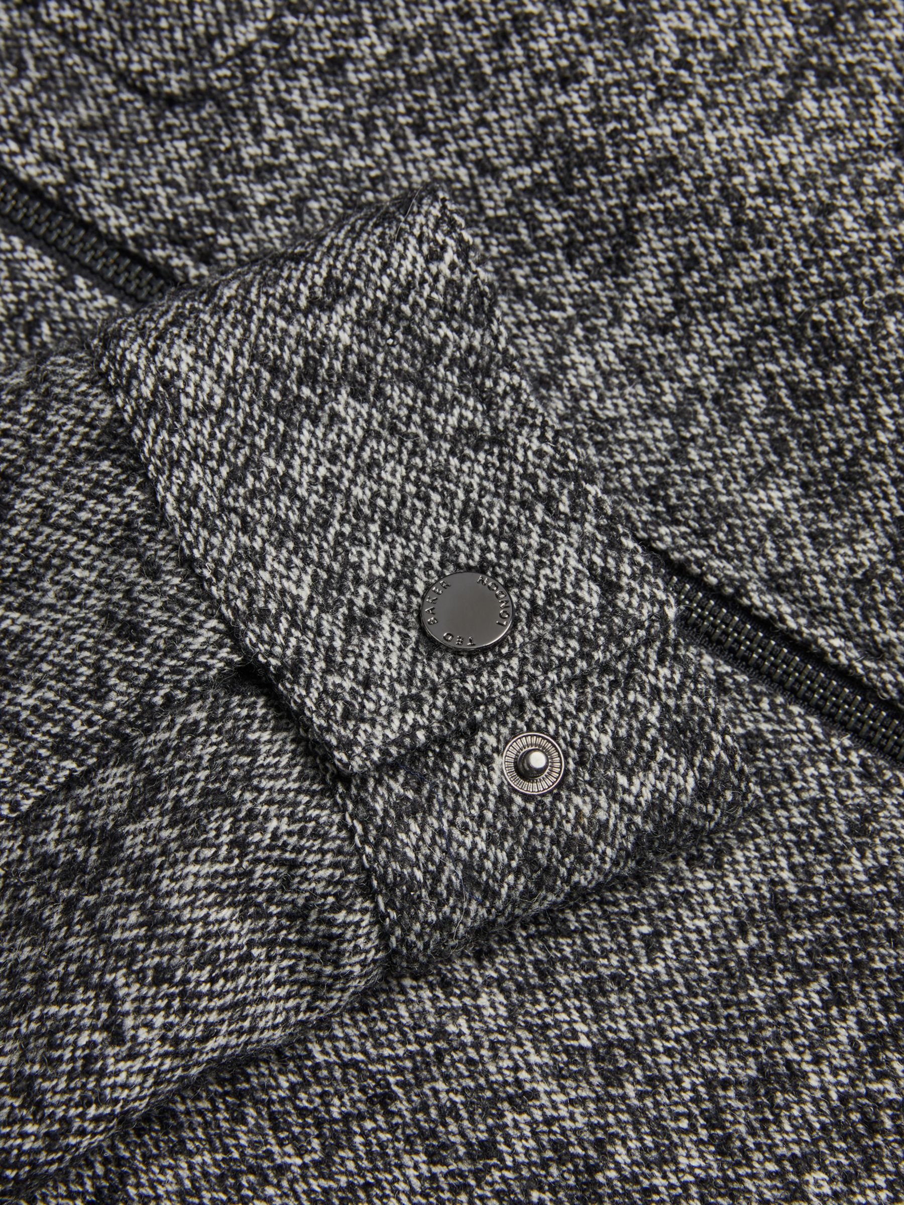 Ted Baker Pabay Wool Blend Overshirt, Black, XXXL