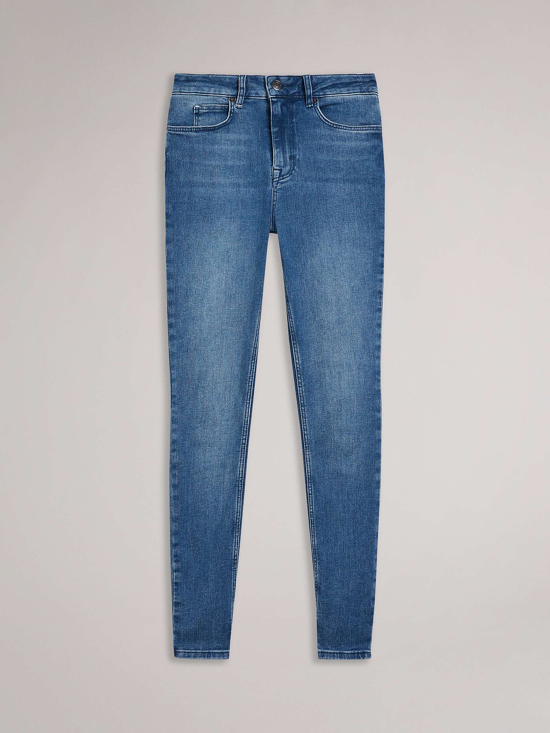 Ted Baker Geon Super Skinny Jeans, Mid Wash at John Lewis & Partners