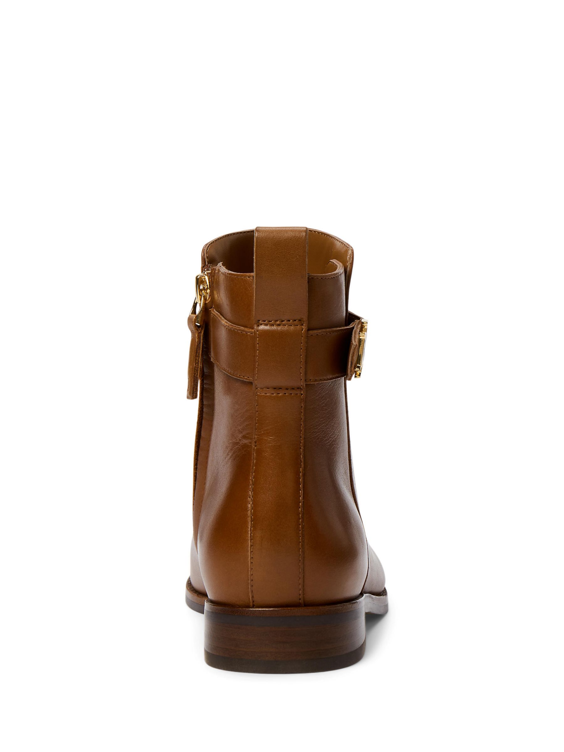 Ralph Lauren Leather Chelsea Boots, Tan at John Lewis & Partners