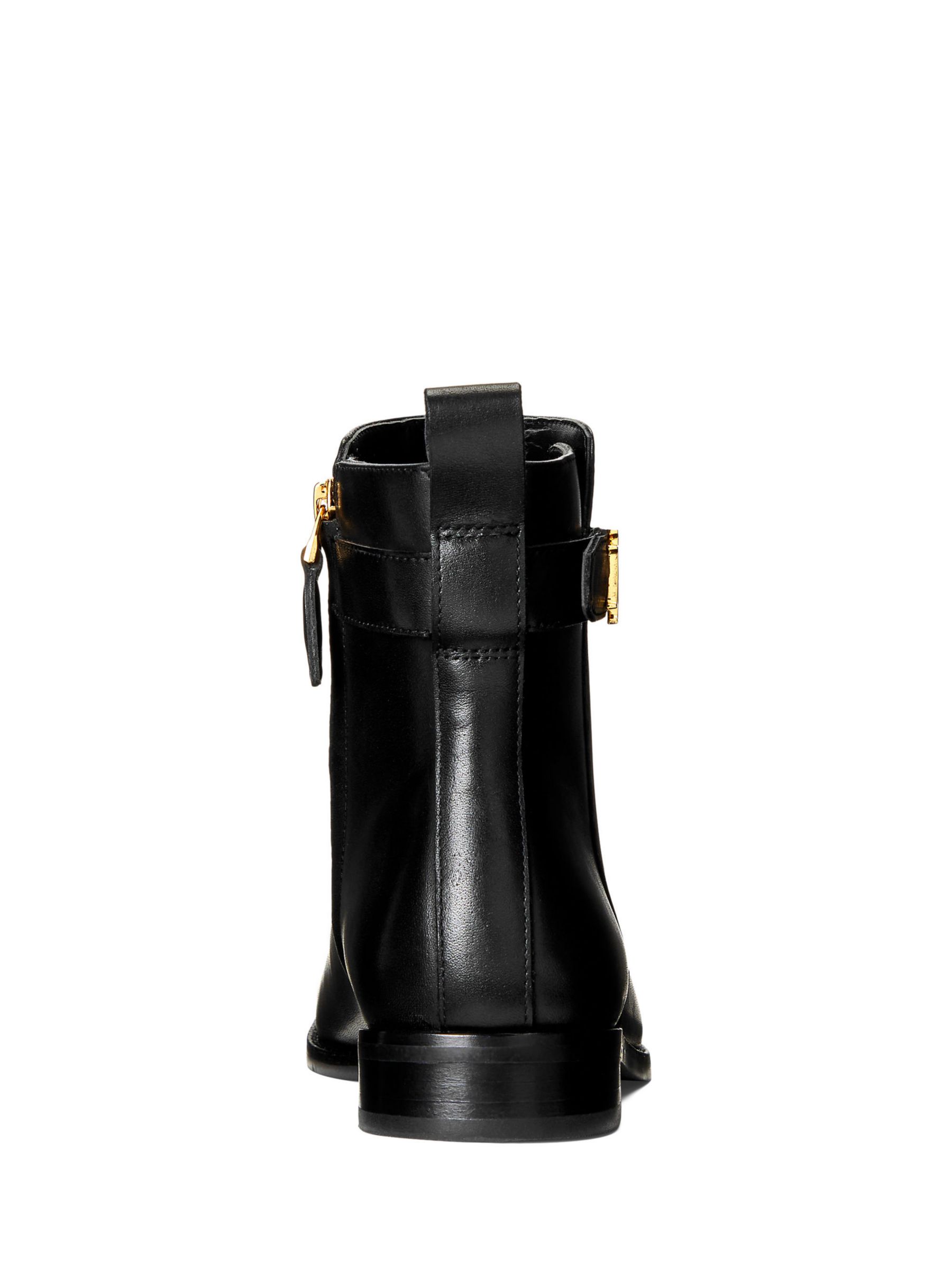 Lauren Ralph Lauren Leather Chelsea Boots, Black at John Lewis & Partners