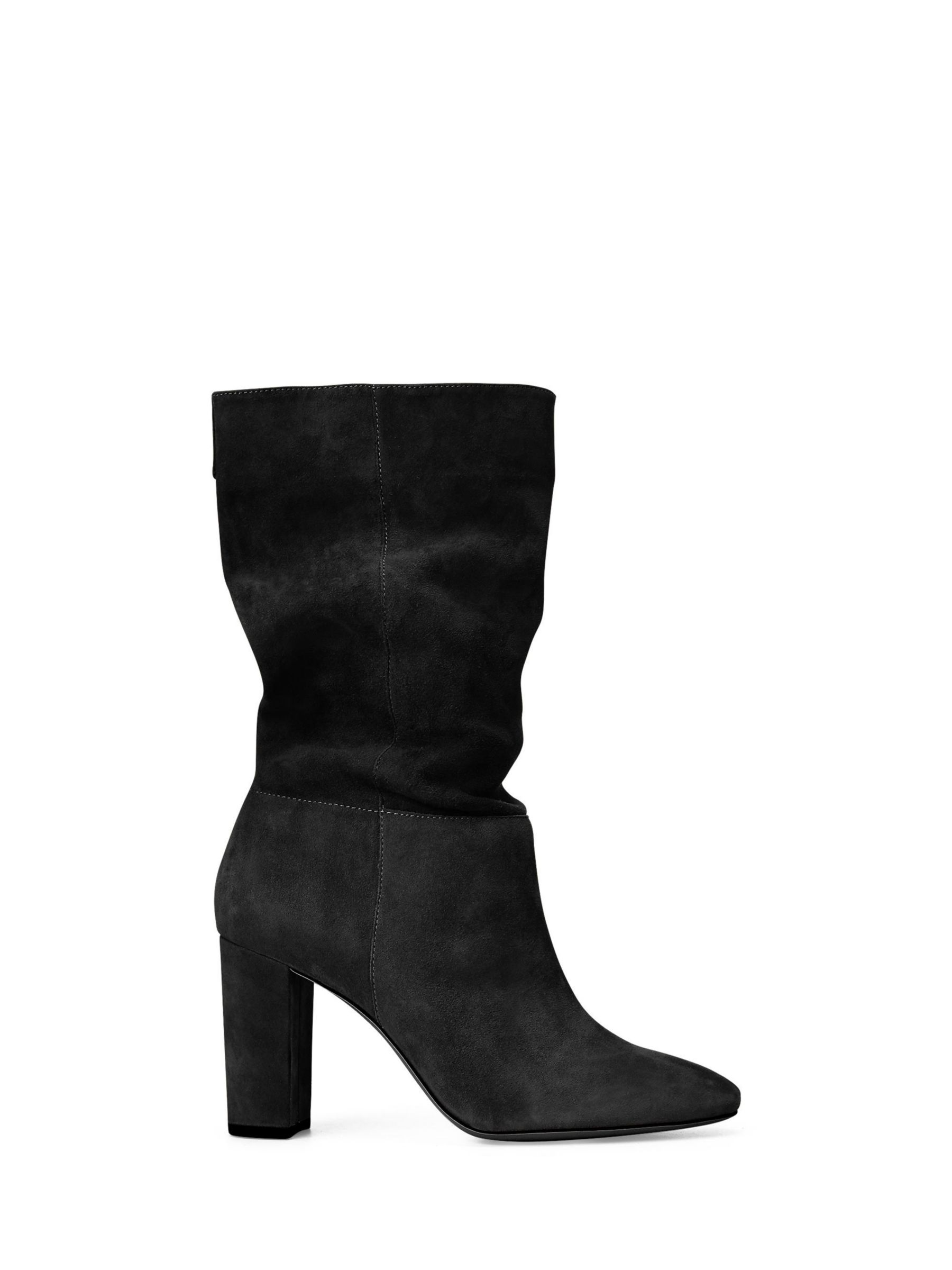 Lauren Ralph Lauren Slouch Suede Calf Boots, Black