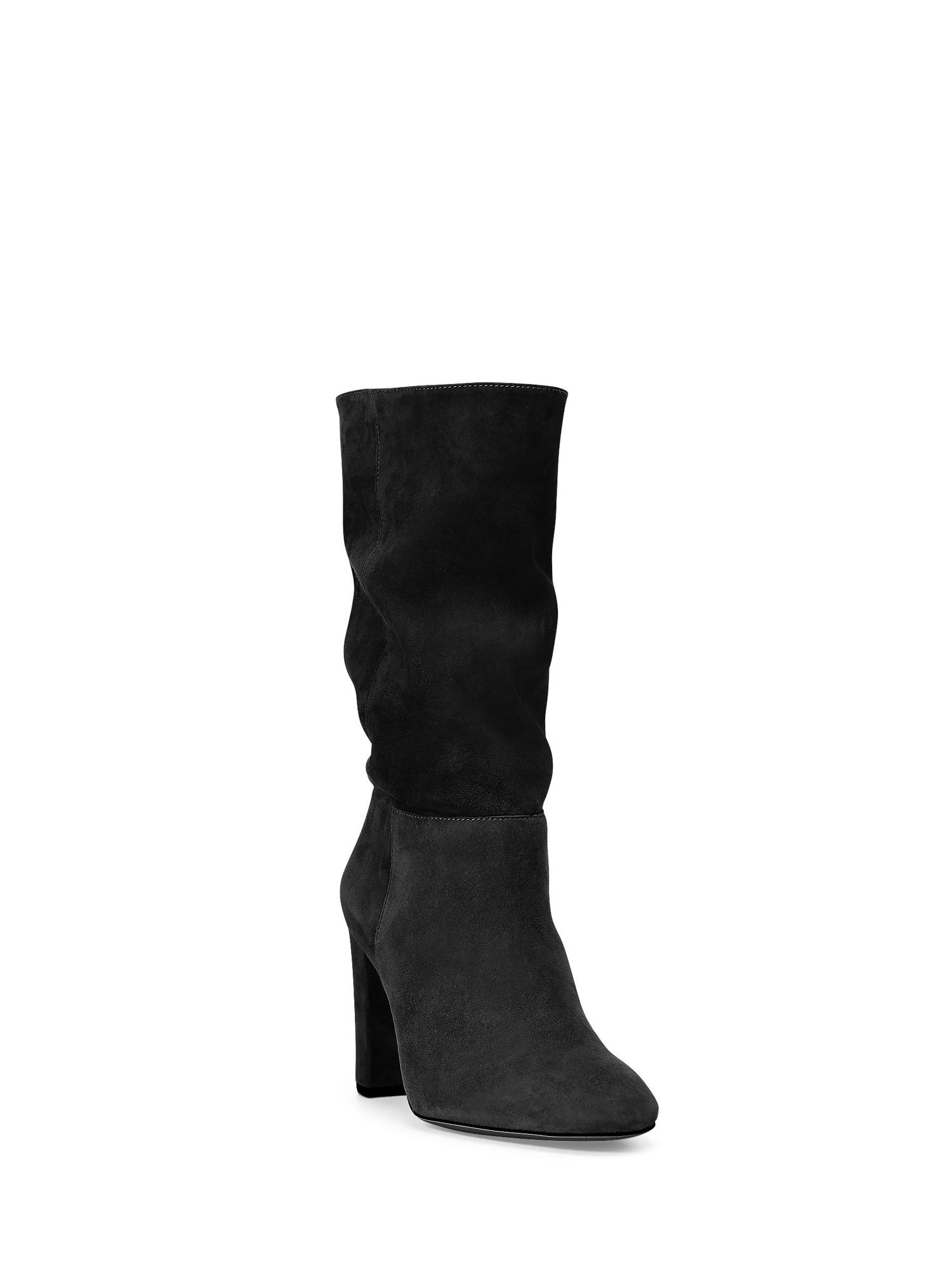 Lauren Ralph Lauren Slouch Suede Calf Boots, Black