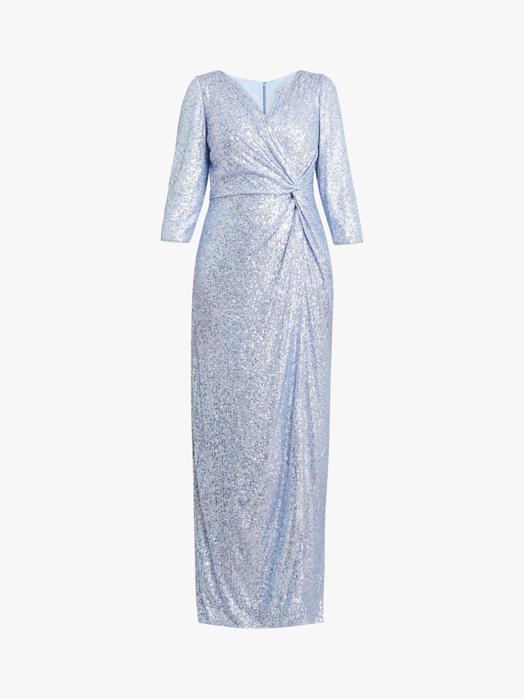 Buy Gina Bacconi Jacynda Sequin Wrap Front Maxi Dress Online at johnlewis.com