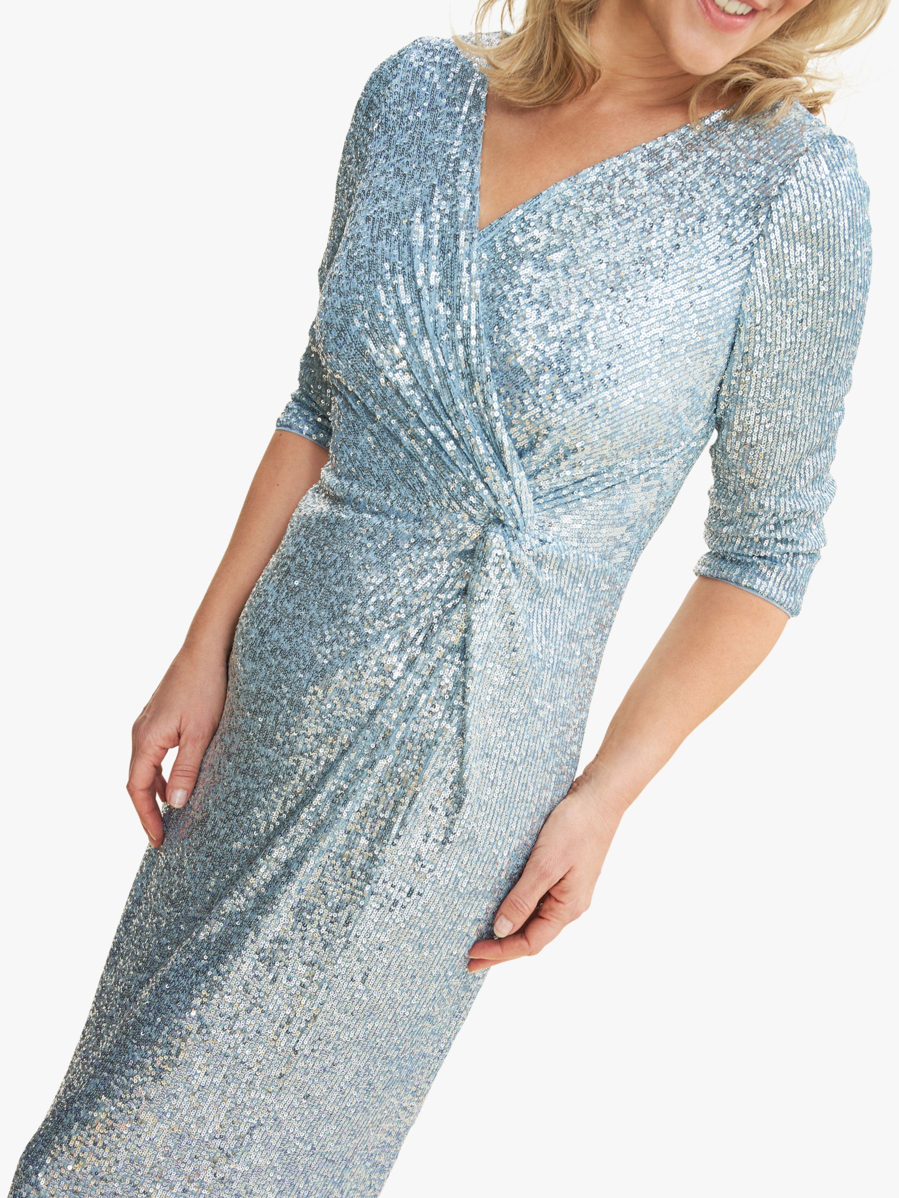 Buy Gina Bacconi Jacynda Sequin Wrap Front Maxi Dress Online at johnlewis.com