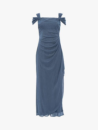 Gina Bacconi Shree Cold Shoulder Maxi Dress, Blue