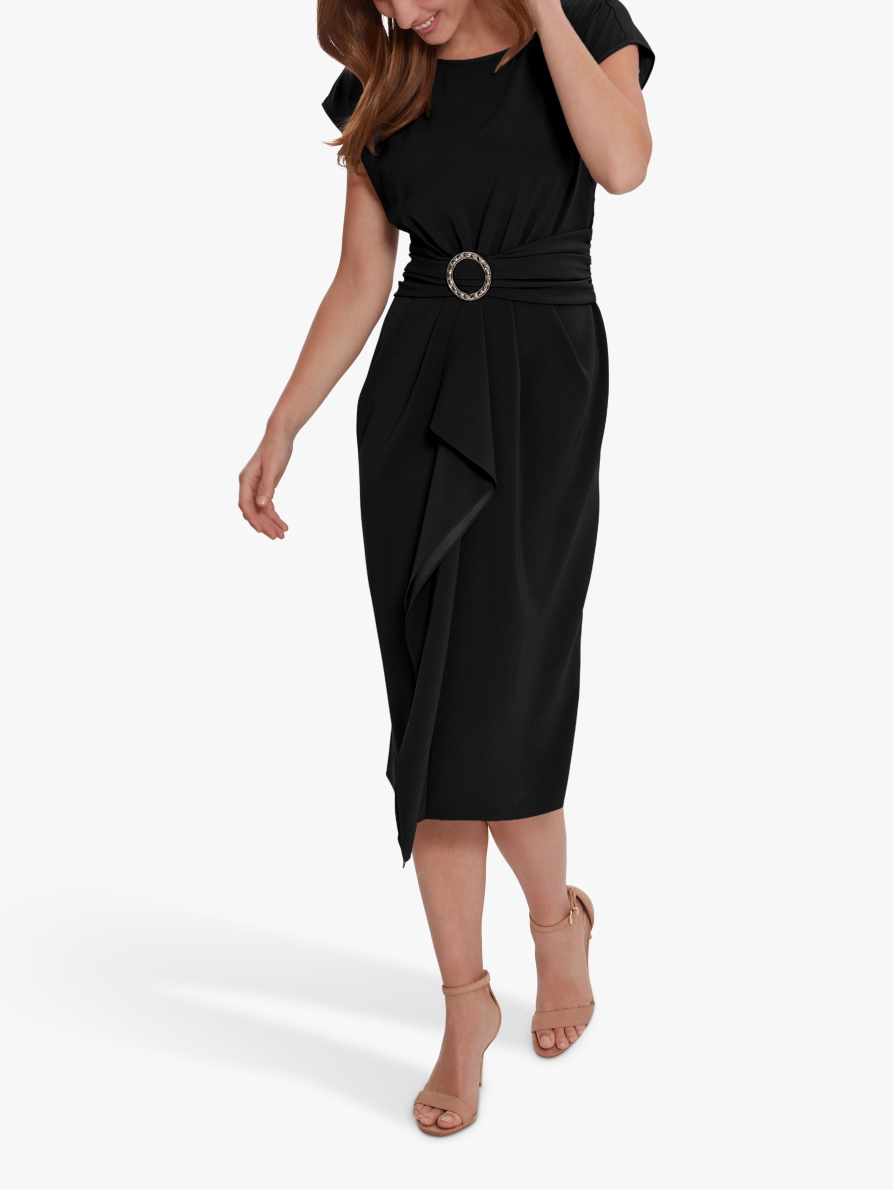 Buy Gina Bacconi Pelia Crepe Midi Dress Online at johnlewis.com
