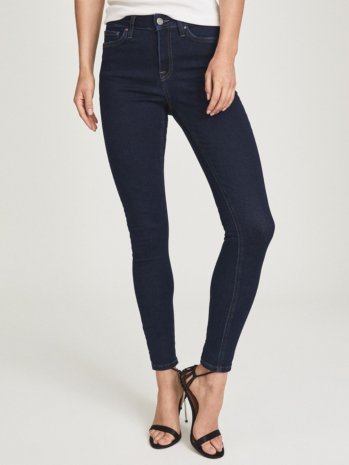 Reiss Lux Skinny Jeans, Indigo at John Lewis & Partners