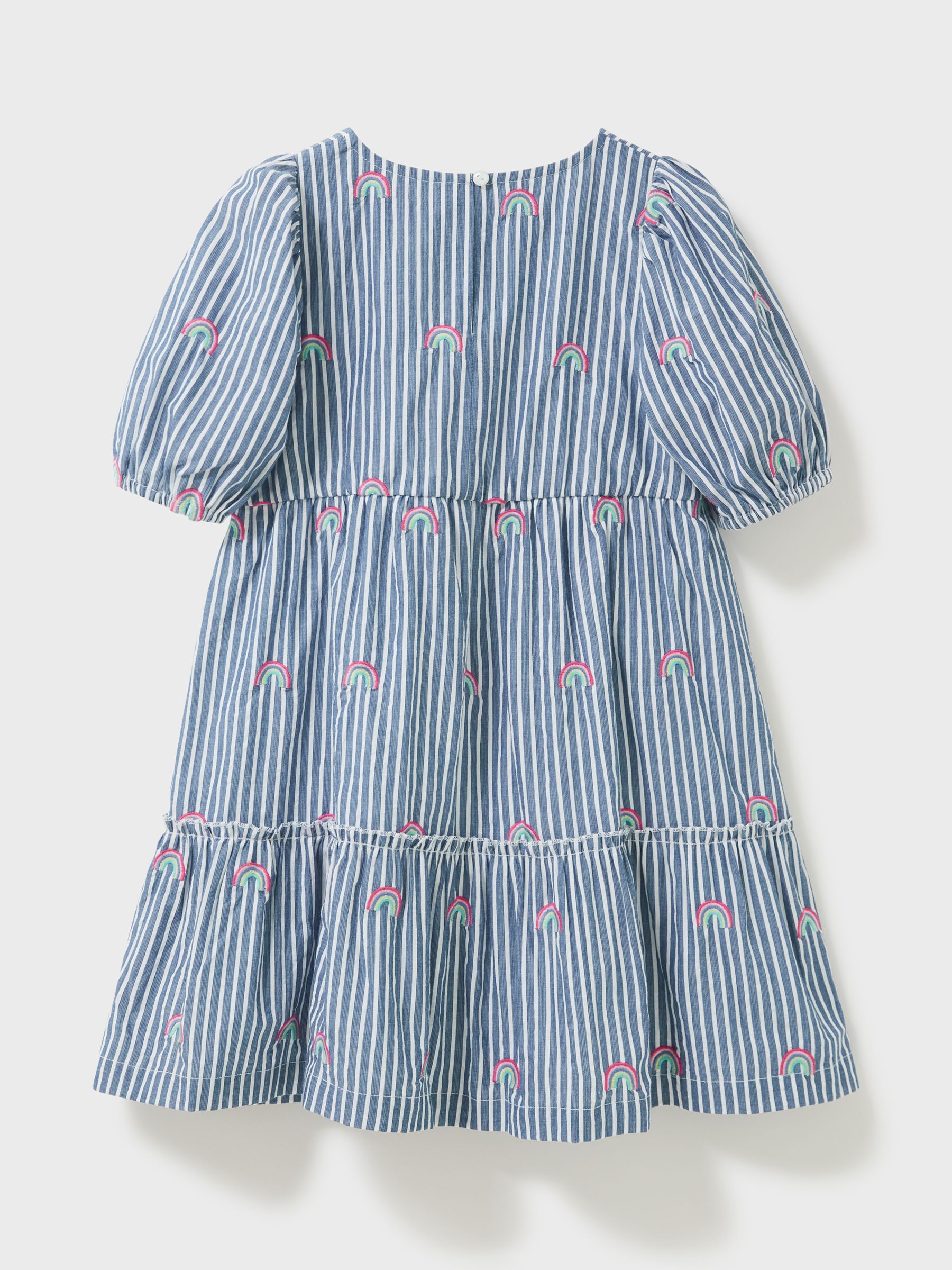 Buy Crew Clothing Kids' Rainbow Stripe Dress, Multi Online at johnlewis.com