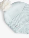 The Little Tailor Baby Pom Pom Trapper Hat, Blue