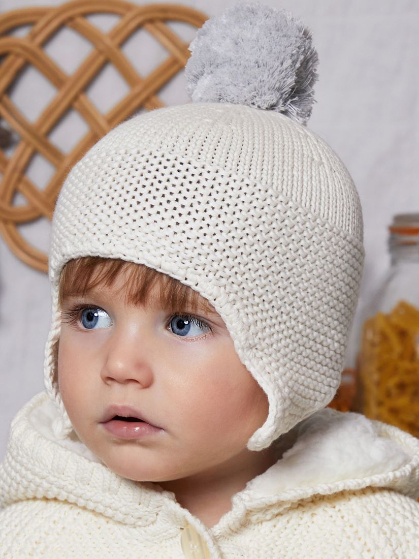 Buy The Little Tailor Baby Pom Pom Trapper Hat Online at johnlewis.com