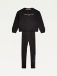 Tommy Hilfiger Kids' Essential Sweatshirt & Leggings Set, Black