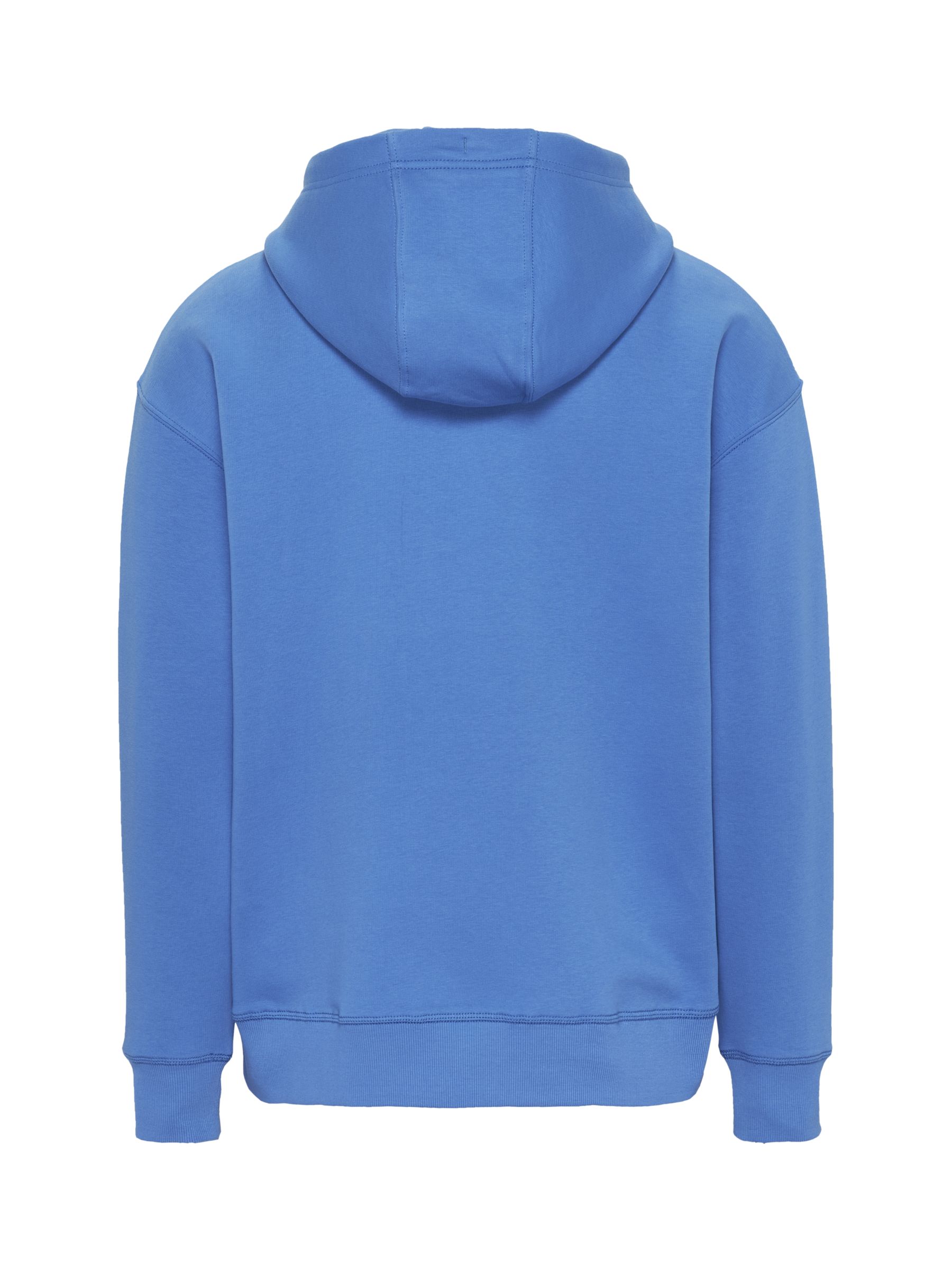 Tommy Jeans Linear Logo Hoodie, Mesmerizing Blue at John Lewis & Partners
