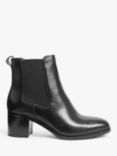 rag & bone Hazel Block Heel Leather Chelsea Boots, Black