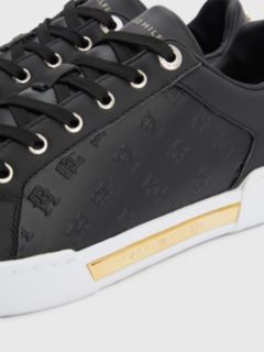 Louis Vuitton Black Monogram Embossed Leather Time Out Sneakers