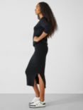 HUSH Tanya Knitted Midi Dress, Black