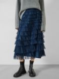 HUSH Florence Ruffle Skirt, Deep Teal