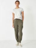 HUSH Washed Cargo Trousers, Khaki