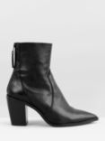 hush Tallis Leather Ankle Boots, Black