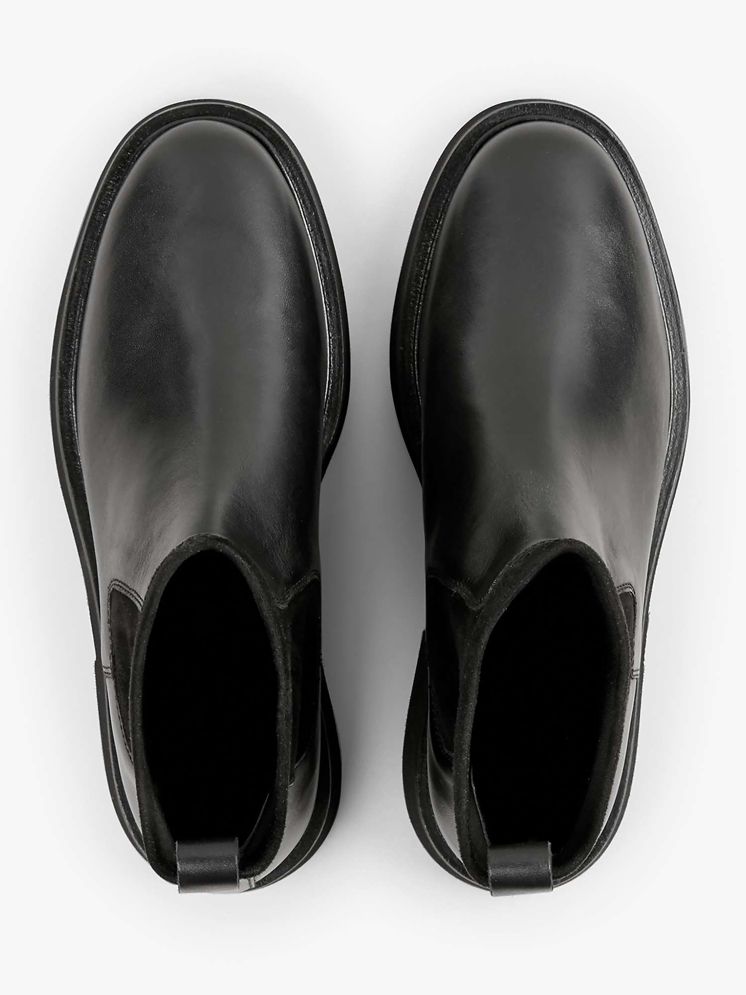 Buy HUSH Eldon Leather Ankle Boots, Black Online at johnlewis.com