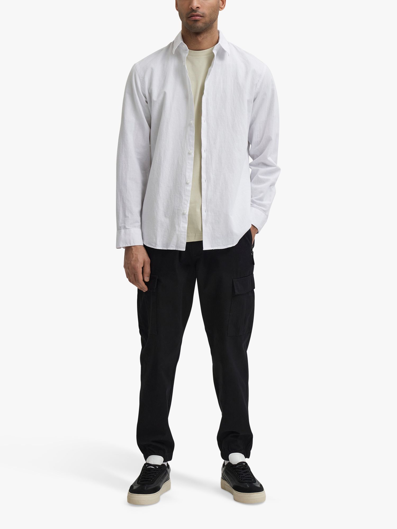 Buy SELECTED HOMME Cotton Linen Blend Shirt Online at johnlewis.com