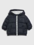 Tommy Hilfiger Baby Logo Zip Puffer Jacket, Desert Sky