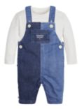 Tommy Hilfiger Baby Jersey Top & Two Tone Dungaree Set, Ivory