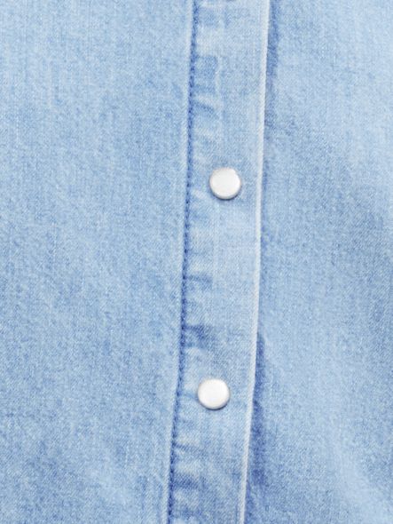 AND/OR Doris Ruffle Denim Shirt, Blue at John Lewis & Partners