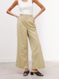 AND/OR Willow Wide Leg Trousers, Neutral