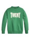 Tommy Hilfiger Kids' Cord Applique Jumper, Green Malachite