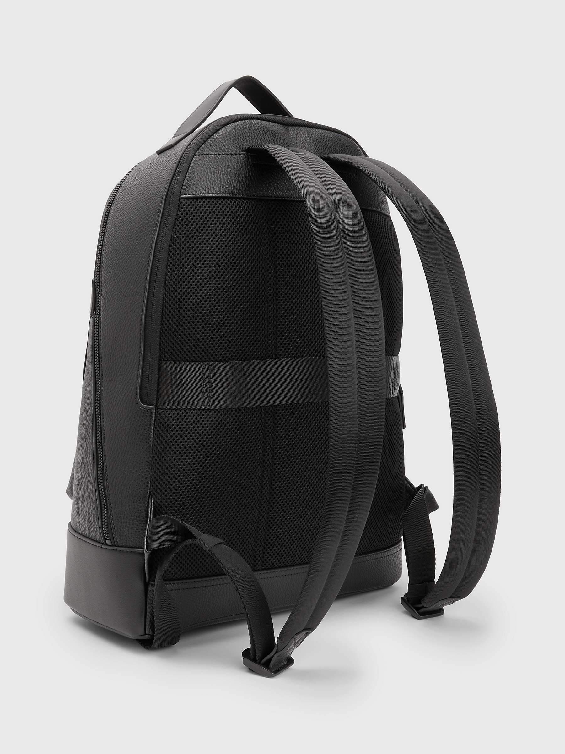 Buy Tommy Hilfiger Central Plain Backpack, Black Online at johnlewis.com